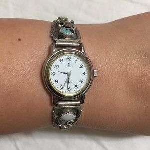 🖤Sterling silver 💕w/Gemstone watch